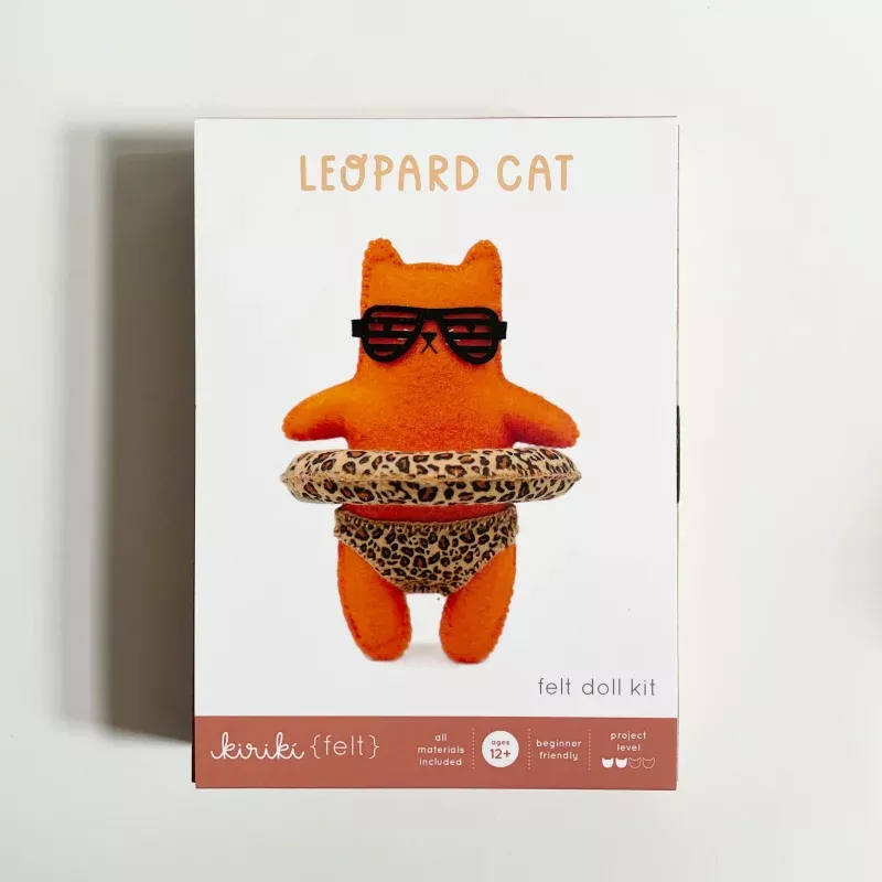 Kiriki Felt Doll Kit – Leopard Cat
