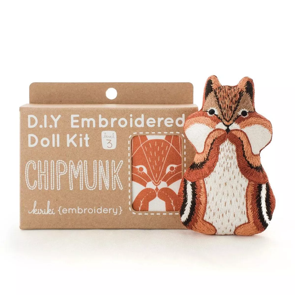 Kiriki Press – Chipmunk – Hand Embroidery Kit
