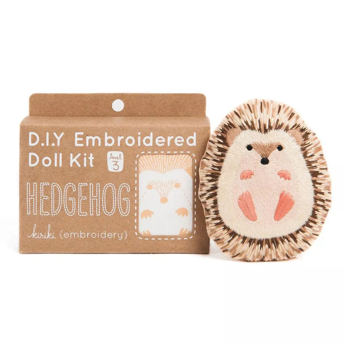 Kiriki Press – Hedgehog – Hand Embroidery Kit