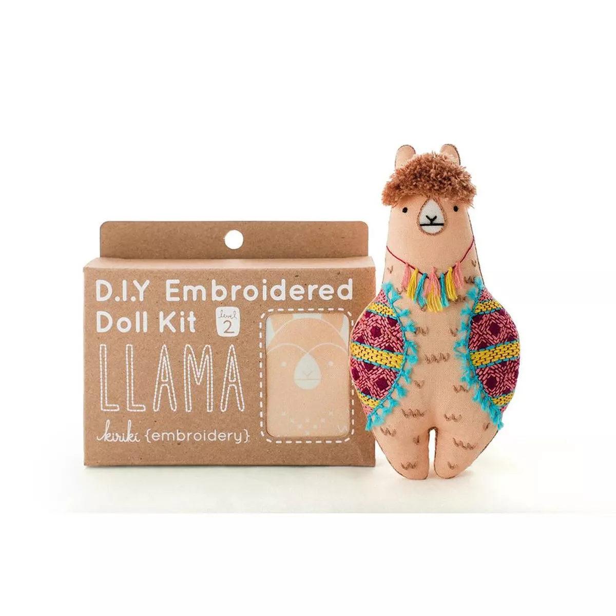 Kiriki Press – Llama – Hand Embroidery Kit