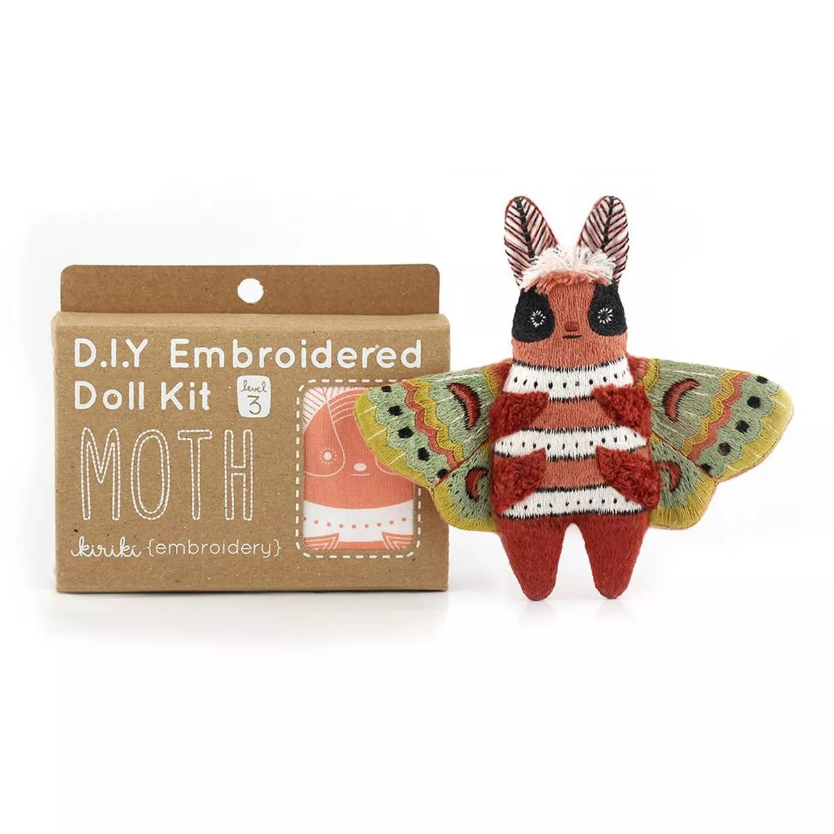 Kiriki Press – Moth – Hand Embroidery Kit