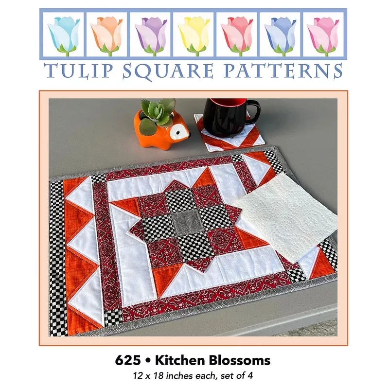 Kitchen Blossoms Placemats Downloadable Pattern