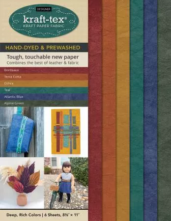 kraft-tex Designer Sampler/Deep, Rich Colors 6 sheets