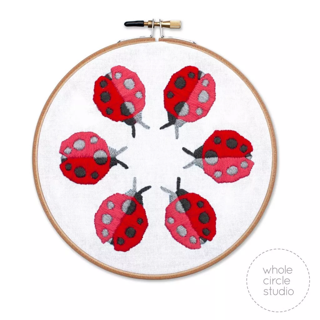 Ladybug Loop Embroidery Kit - Whole Circle Studio