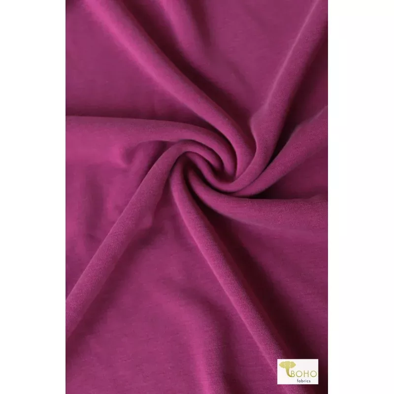 Last Cuts! Magenta, Solid Cupro Knit Fabric