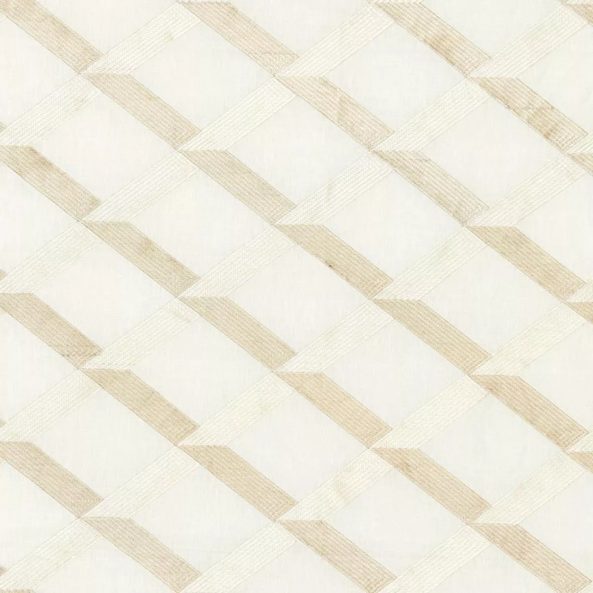 Lattice Embroidery Alabaster Fabric