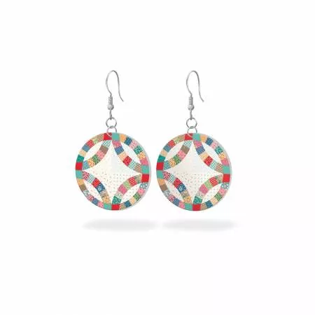Leather Circle Earrings - Home Town