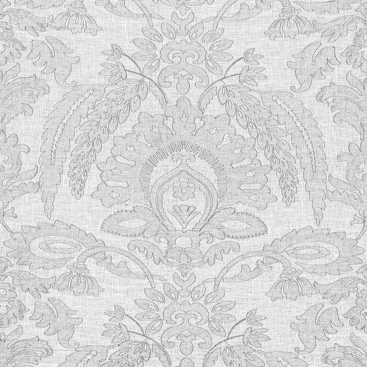 Lia Damask Sheer Haze Fabric