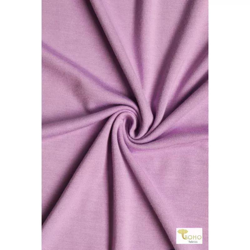 Light Violet, Solid Rayon Spandex Knit Fabric