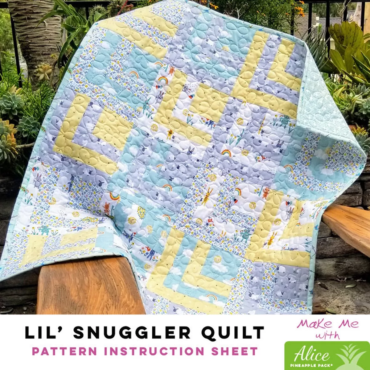 Lil’ Snuggler Quilt – Alice Pineapple Pack Pattern