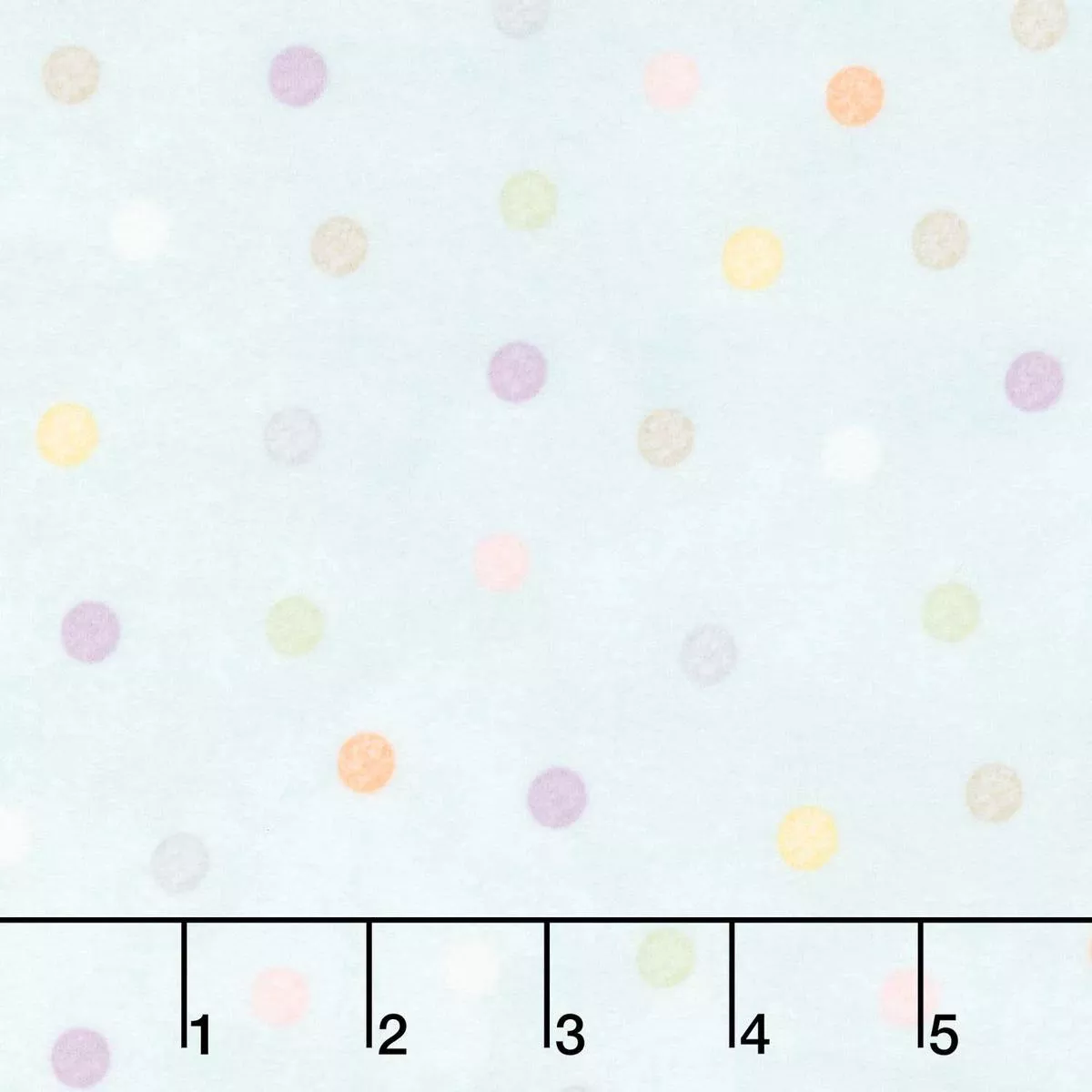 Little Chicks – Multi Dots Aqua Flannel Yardage
