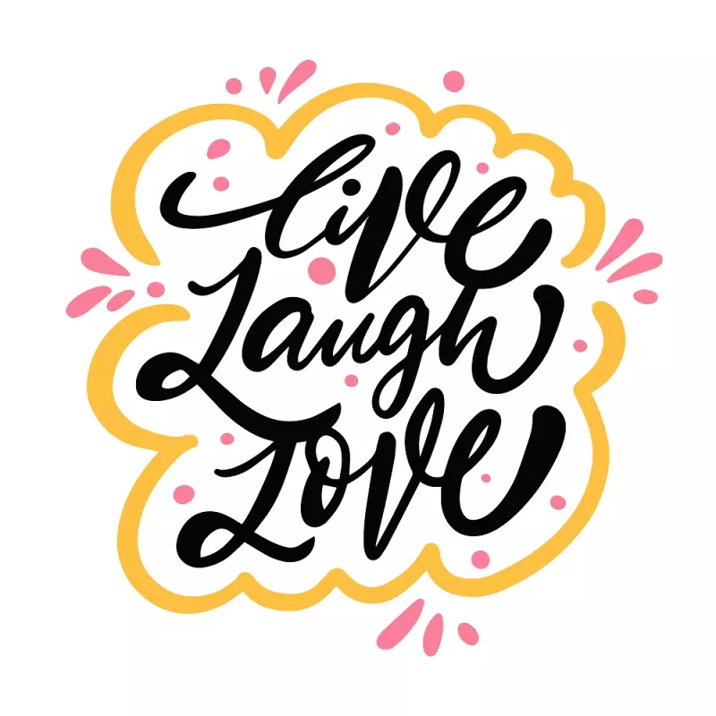 Live, Laugh, Love Fabric Panel – White
