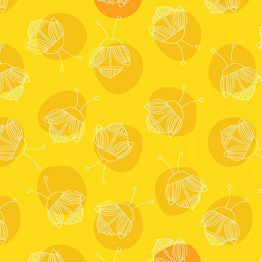 Lucky Bugs - Bug A Dot - Yellow - Sugari Doo QLT Studio