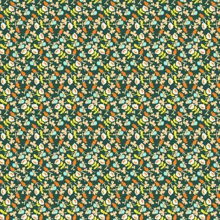 Lucky Rabbit - Dark Teal Calico