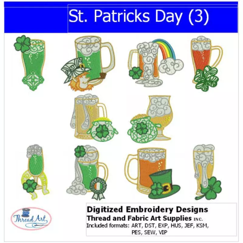 Machine Embroidery Designs – St Patricks Day(3)