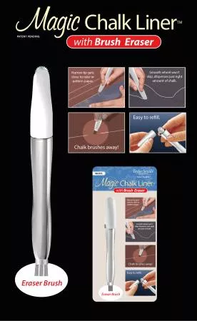 Magic Chalkliner With Brush Eraser/White