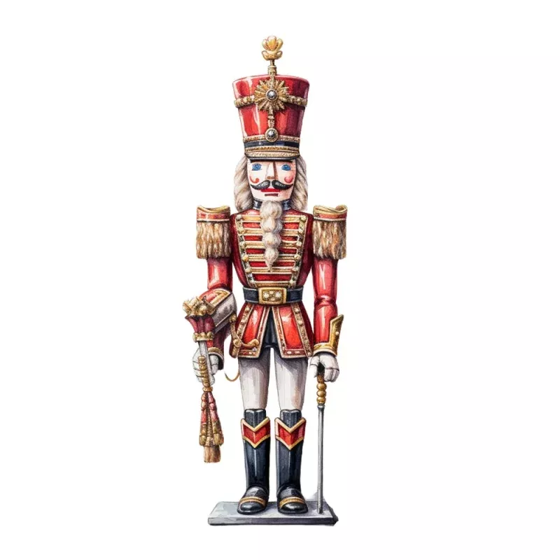 Magnificent Christmas Nutcracker #7 Fabric Panel