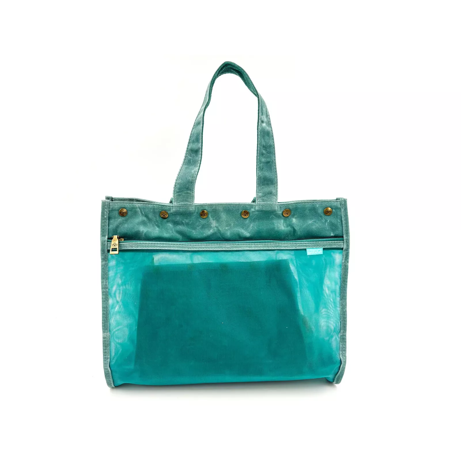 Maker's Mesh Tote/Teal (della Q)