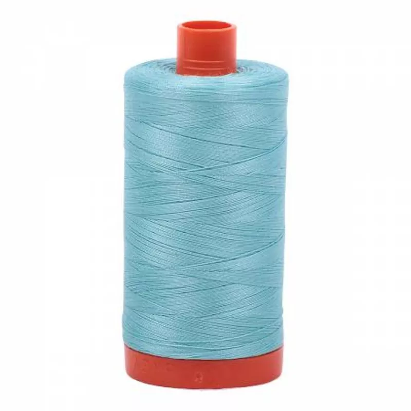 Mako Cotton Thread Solid 50wt 1422yds Light Turquoise MK50-5006