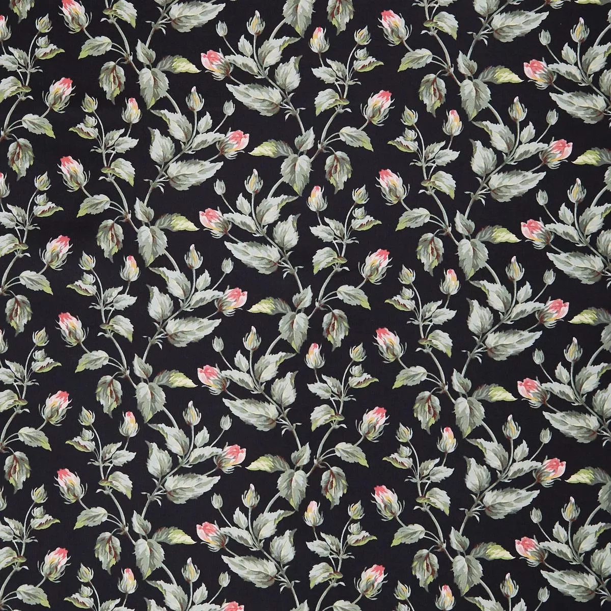 Marlowe – Leaves Black Yardage