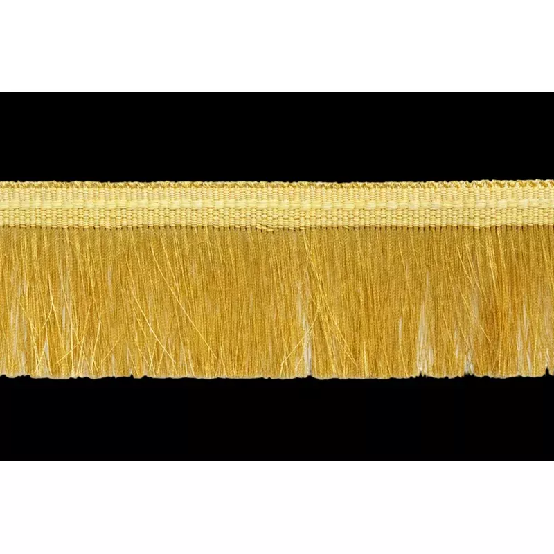Metallic Thread Fringe 2″ Deep Gold