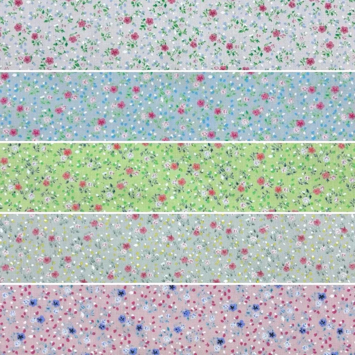 Mini Flowers Polycotton Fabric