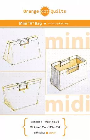 The Mini H Bag (Orange Dot Quilts)