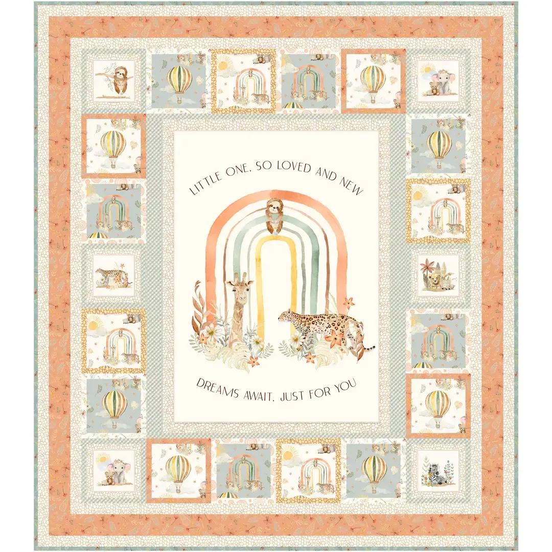 Mini Menagerie Panel Quilt Kit - Cyndi Hershey