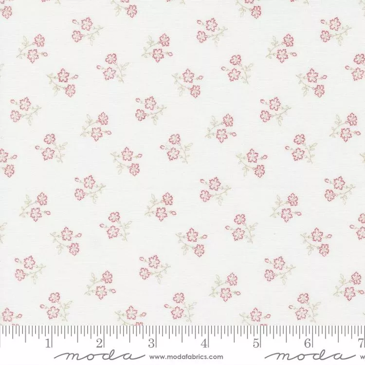 Mix It Up - Off White Red Flowers