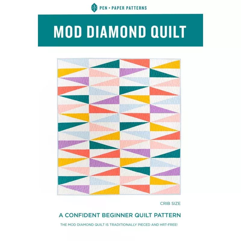 Mod Diamond/ Printed Quilt Pattern