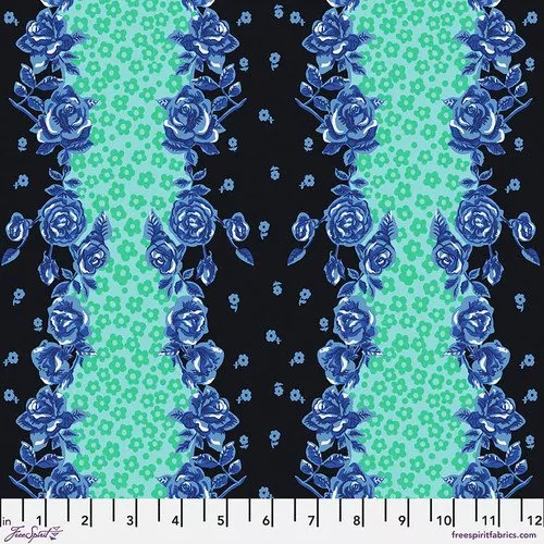 Mon Jardin Rose Stripe Blue
