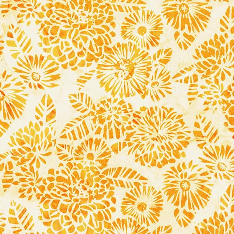 Monarch Migration Cotton Fabric – Yellow (Hoffman Fabrics)