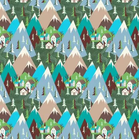 Mountainscape - Green - Winter Towne - Whistler Studios