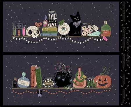 Multi Spooky Bench Pillow Panel
