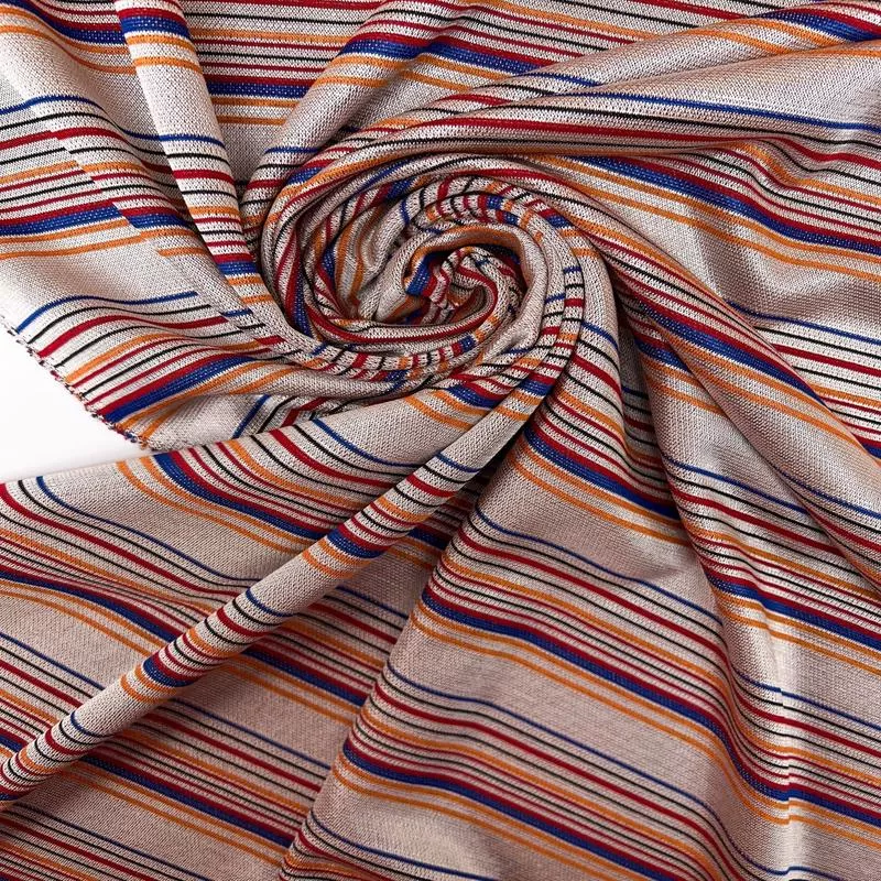 Multicolour Polyester Blend Jacquard Knit