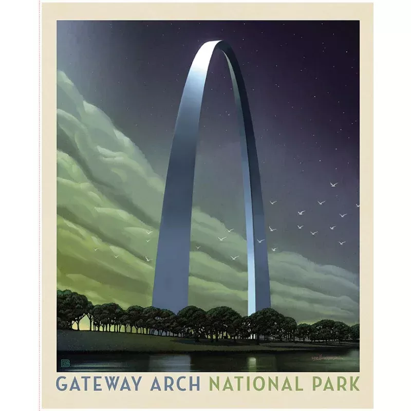 National Parks Gateway Arch Poster Panel