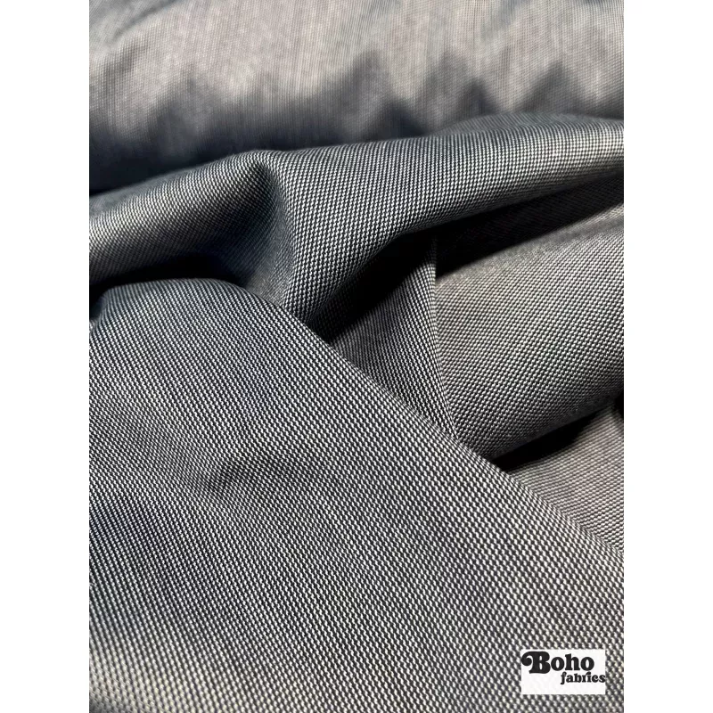 Navy Stretch Woven Fabric
