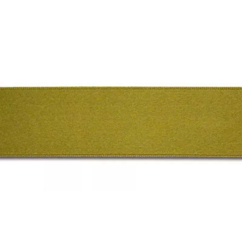 Olive Green Double-Faced Silk Satin Ribbon