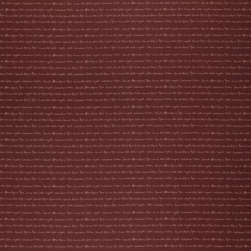 Olive Grove Fabric Collection – Script Plum