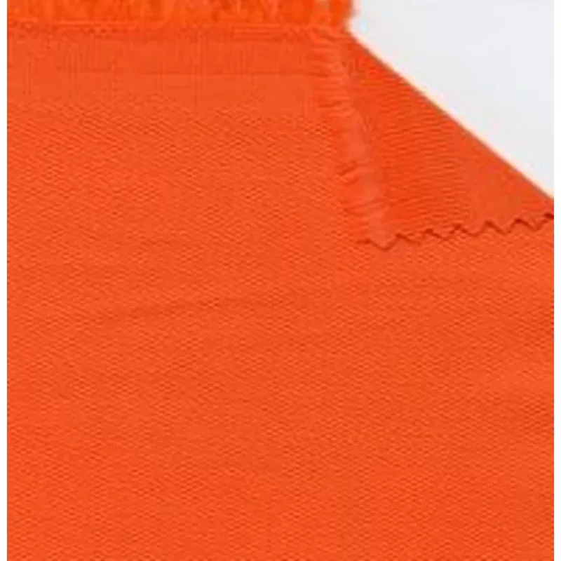 Orange Solid Twill Fabric