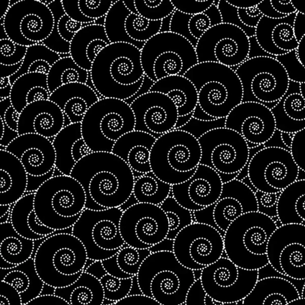 P&B Textiles – Salt & Pepper II – Snail – Black – Yardage