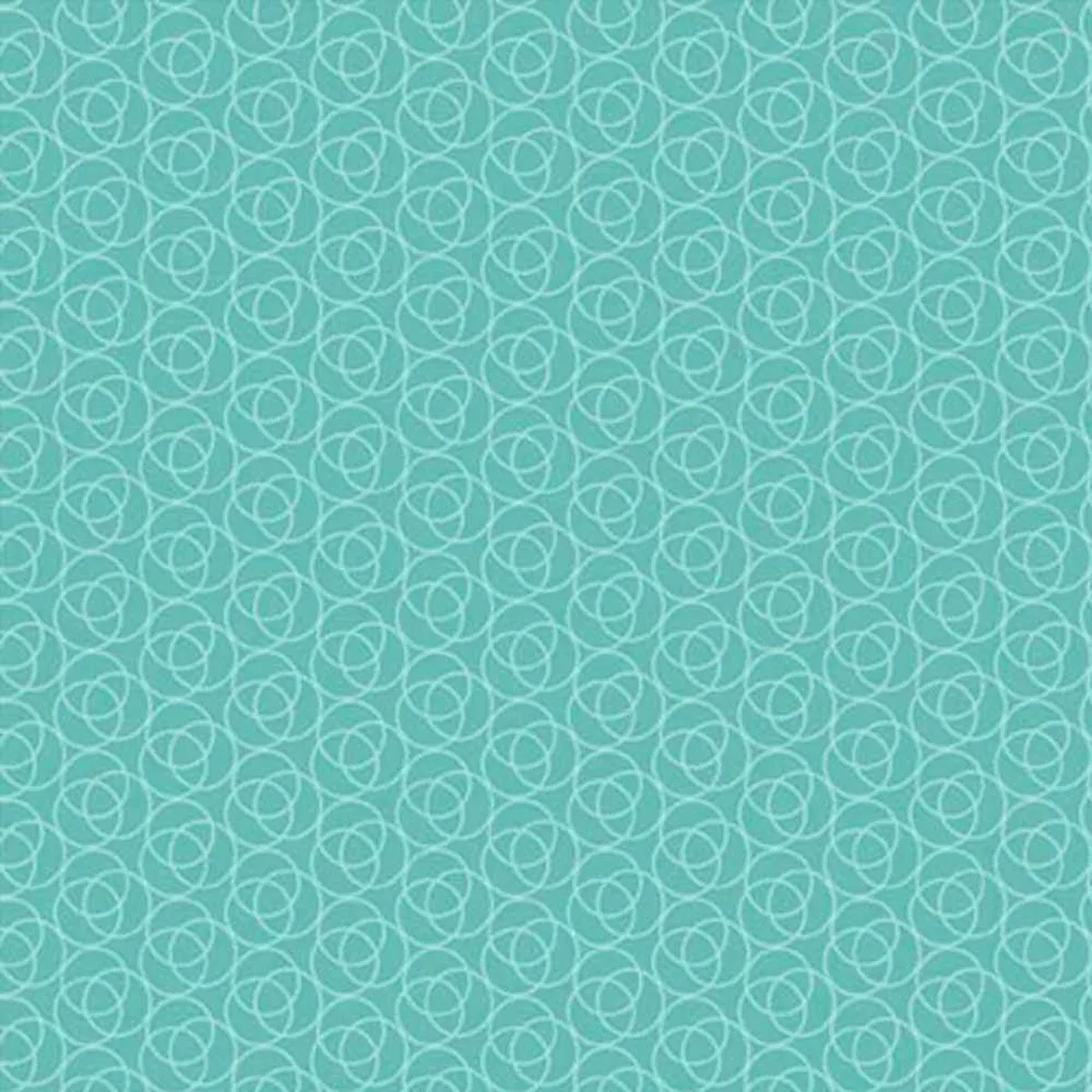 P&B Textiles – Whimsy II By Heather Dutton – Overlapping Rings – Teal – Yardage