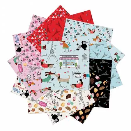 Parisian Pups 10in Squares