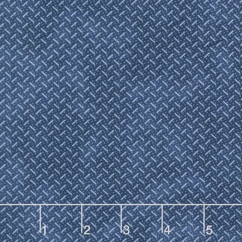 Patchwork Blue – Dashed Texture Navy Yardage