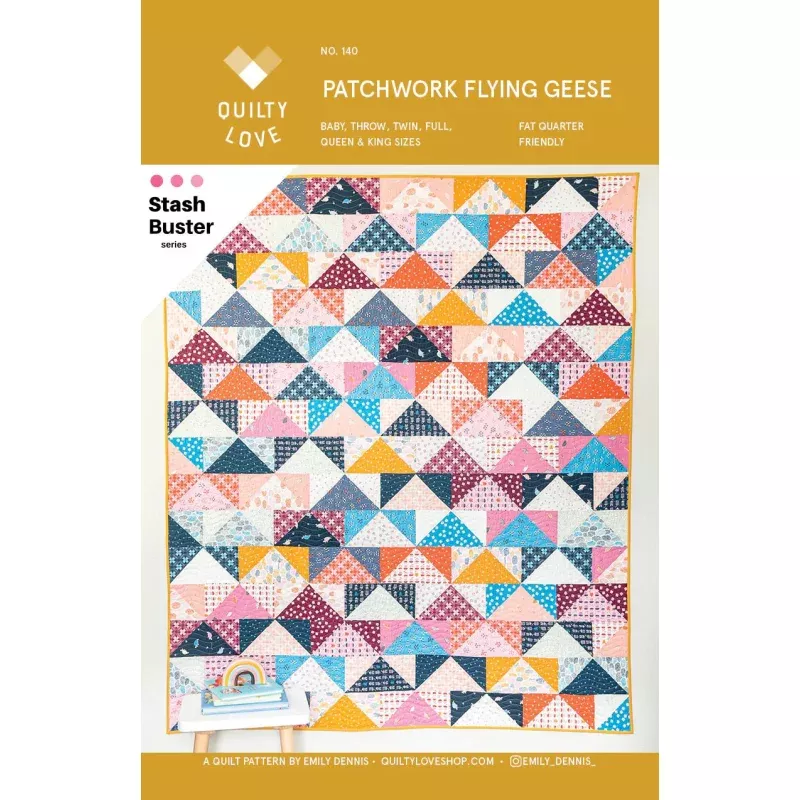 Patchwork Flying Geese by Emily Dennis