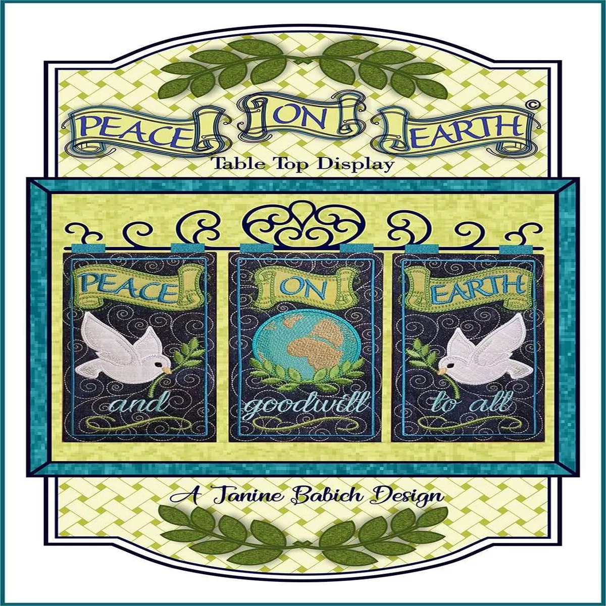Peace on Earth Table Top Display Pattern