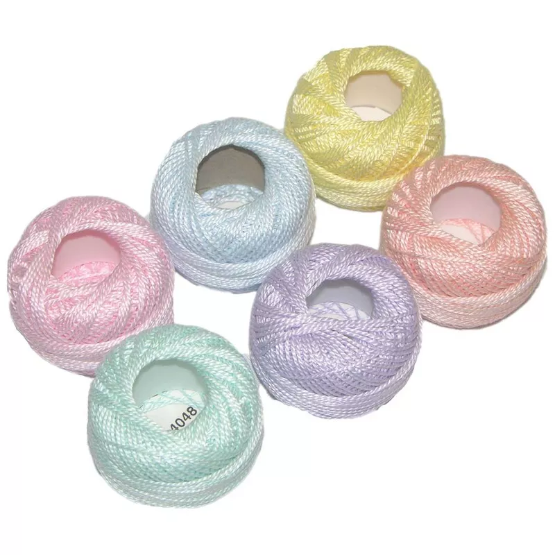 Pearl Cotton Size 8 Thread Sampler Pack Pastel