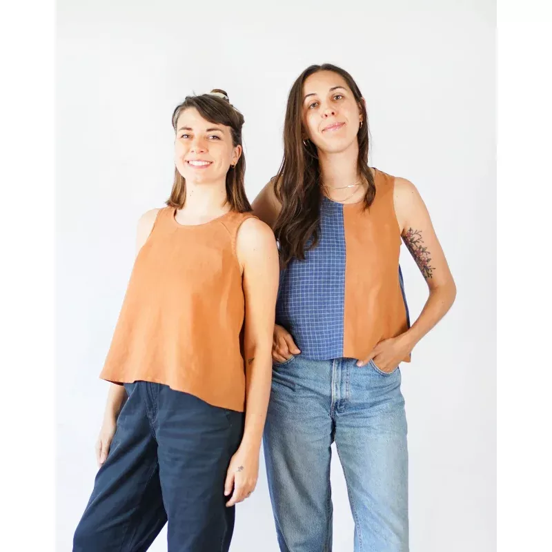 Peplum Split Tank PDF Sewing Pattern