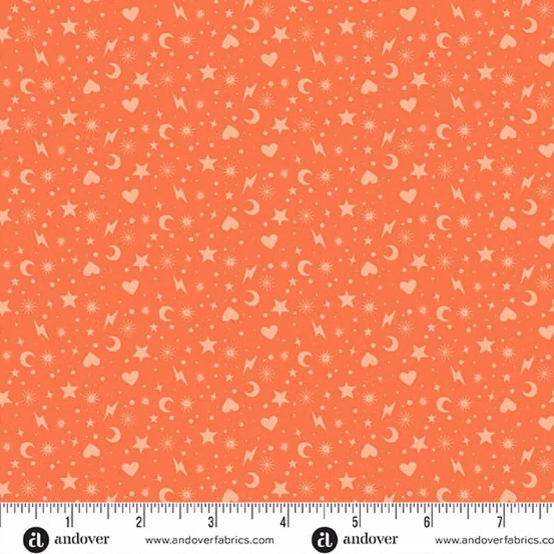 Perfect Day – Charm Toss – Orange – Yardage