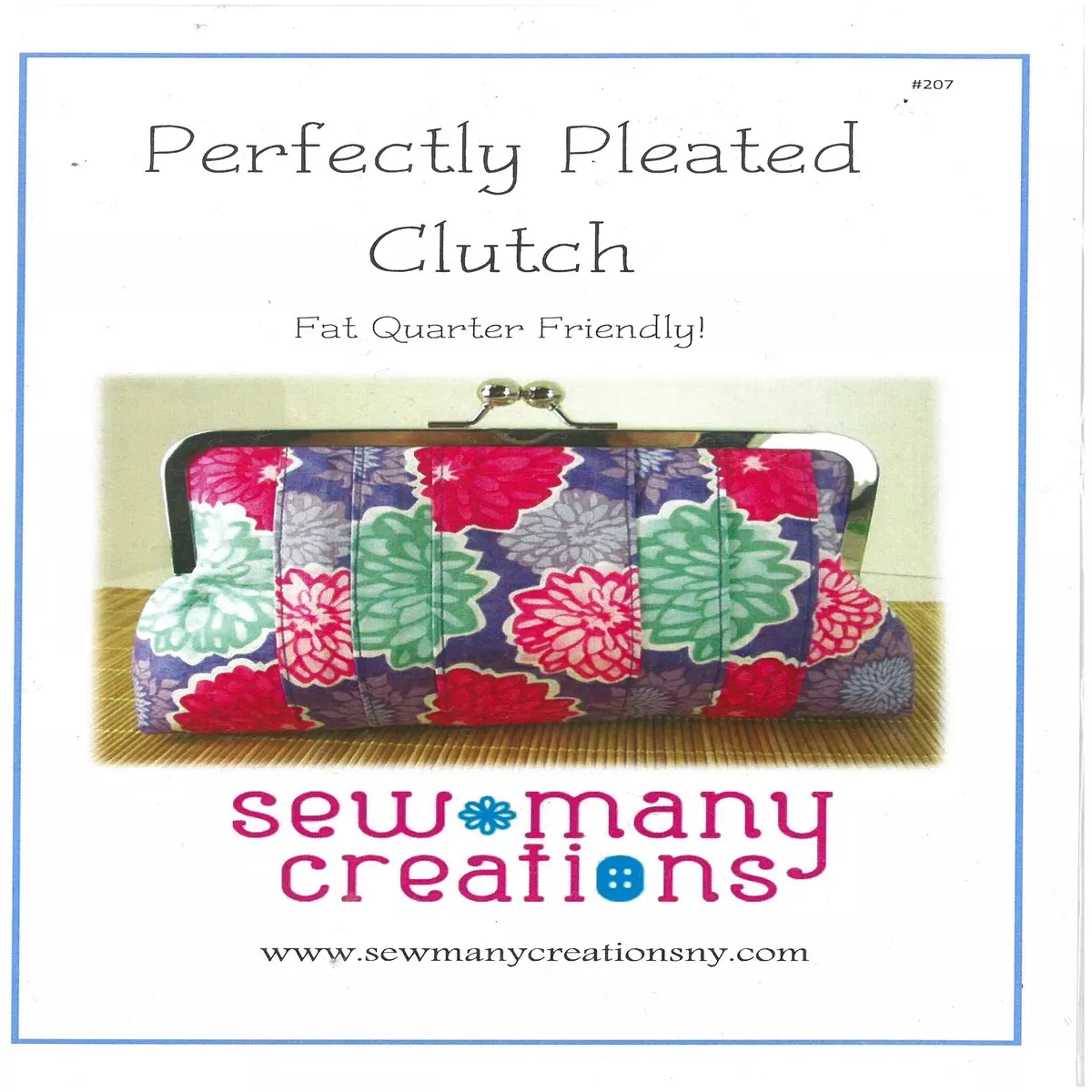 Perfectly Pleated Clutch Pattern -Sew Many Creations